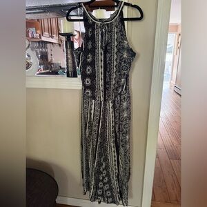 Black and White Patterned Jumpsuit NWOT